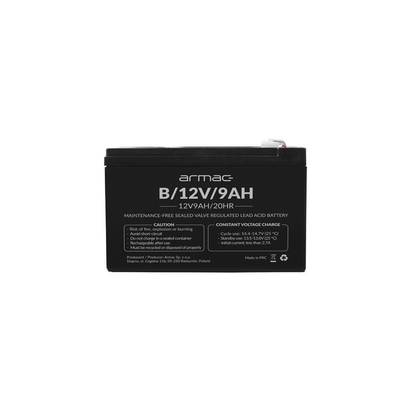 UNIVERSAL UPS BATTERY ARMAC VRLA AGM 12V/9AH