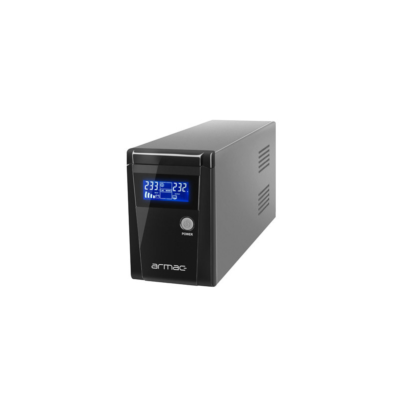 UPS ARMAC OFFICE O/650F/LCD LINE-INTERACTIVE 650VA 2X SCHUKO OUTLETS USB-B LCD METAL CASE UPS ARMAC OFFICE O/650F/LCD LINE-INTERACTIVE 650VA 2X SCHUKO OUTLETS USB-B LCD METAL CASE