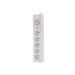 PŘEPĚŤOVÁ OCHRANA ARMAC Z5 3M 5X FRENCH OUTLETS 10A CABLE ORGANIZER GREY