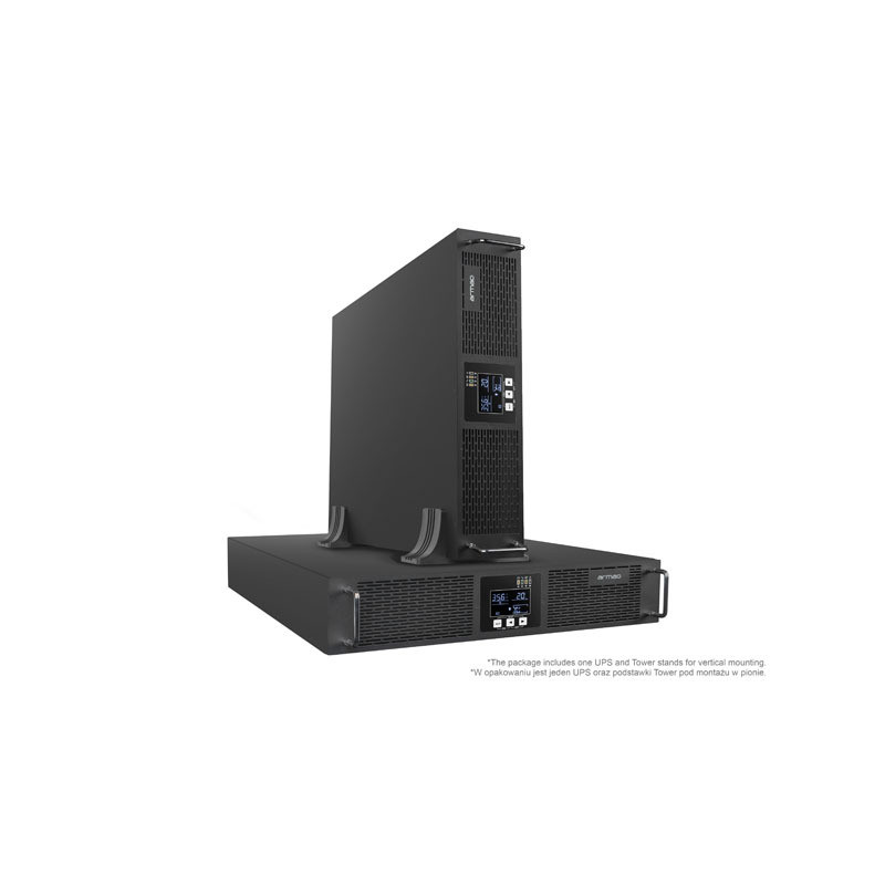 UPS RACK ARMAC R/3000I/PF1 ON-LINE 3000VA 8X IEC C13 OUTLETS USB-B LCD METAL CASE UPS RACK ARMAC R/3000I/PF1 ON-LINE 3000VA 8X IEC C13 OUTLETS USB-B LCD METAL CASE