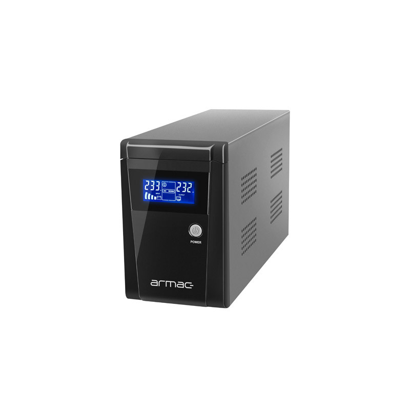 UPS ARMAC OFFICE O/1500F/LCD LINE-INTERACTIVE 1500VA 3X SCHUKO OUTLETS USB-B LCD METAL CASE UPS ARMAC OFFICE O/1500F/LCD LINE-INTERACTIVE 1500VA 3X SCHUKO OUTLETS USB-B LCD METAL CASE