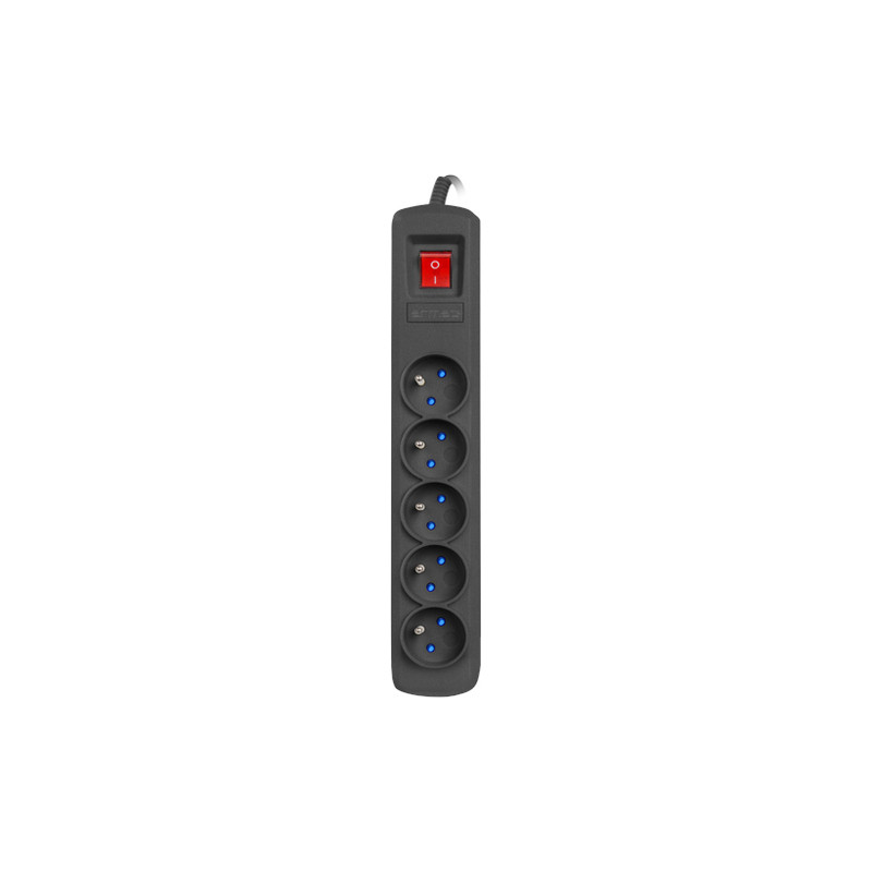 PŘEPĚŤOVÁ OCHRANA ARMAC R5 3M 5X FRENCH OUTLETS STRAIGHT INPUT PLUG BLACK PŘEPĚŤOVÁ OCHRANA ARMAC R5 3M 5X FRENCH OUTLETS STRAIGHT INPUT PLUG BLACK