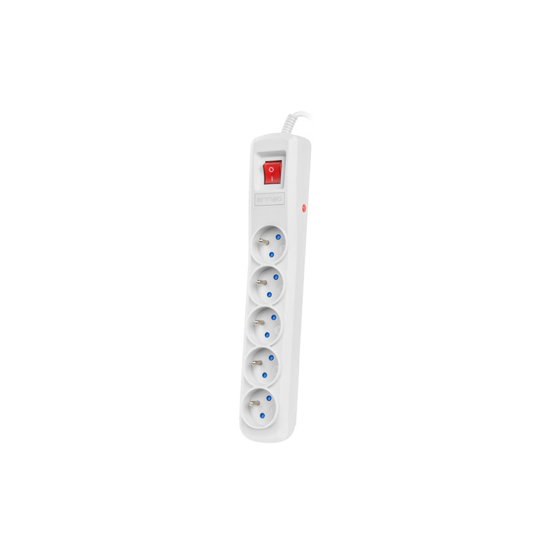 PŘEPĚŤOVÁ OCHRANA ARMAC R5 3M 5X FRENCH OUTLETS STRAIGHT INPUT PLUG GREY
