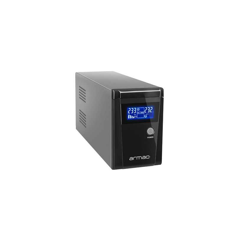 UPS ARMAC OFFICE O/650E/LCD LINE-INTERACTIVE 650VA 2X FRENCH OUTLETS USB-B LCD METAL CASE