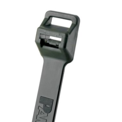 Pan-Ty® PLT5EH-C0 Cable Tie, Black, UV PA6.6, 20.1"L, 100 kusů