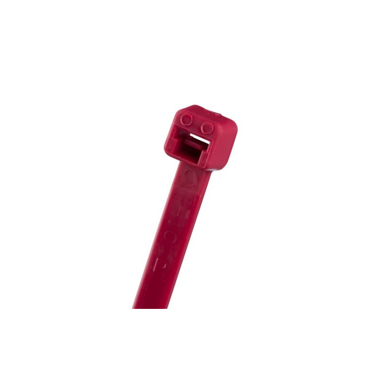 Pan-Ty® PLT2S-C2 Cable Tie, Red, PA6.6, 7.4"L, 100 kusů Pan-Ty® PLT2S-C2 Cable Tie, Red, PA6.6, 7.4"L, 100 kusů