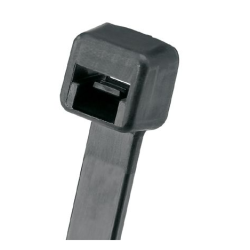 Pan-Ty® PLT2.5S-C0 Cable Tie, Black, UV PA6.6, 9.8"L, balení 100 kusů