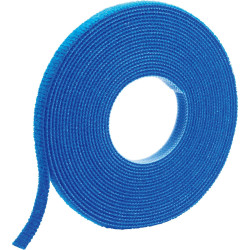 Tak-Ty® Hook Loop Cable Tie Roll, modrá