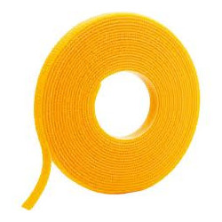 Tak-Ty® Hook Loop Cable Tie Roll, žlutá