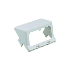 Mini-Com®, Modular Insert, Sloped, 1/2 size, 2 port, Arctic White
