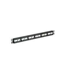 Mini-Com® Modular Patch Panel with Faceplate, 24 portů