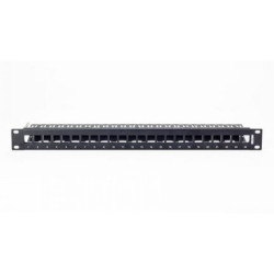 WN 24-port Universal UTP/STP panel,1U, Empty