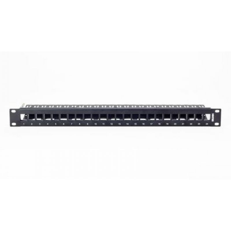WN 24-port Universal UTP/STP panel,1U, Empty