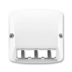 Kryt zásuvky ABB Tango pro 3 moduly MiniCom bílá