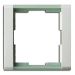 1-rámeček ABB Time bílá/ledová zelená