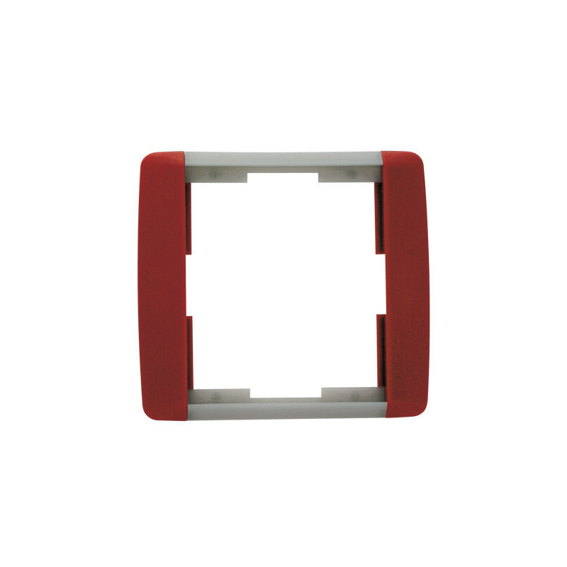 1-rámeček ABB Element karmínová/ledová šedá