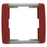 1-rámeček ABB Element karmínová/ledová šedá