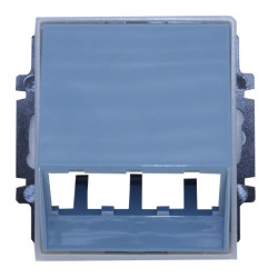 Kryt zásuvky ABB T/E pro 3 moduly MiniCom bouřková/ledová šedá