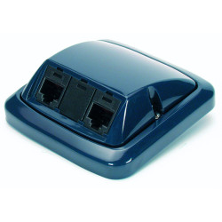 Kryt zásuvky ABB Tango pro 3 moduly MiniCom tmavěmodrá