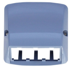 Kryt zásuvky ABB Tango pro 3 moduly MiniCom světlemodrá