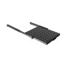 19" POSUVNÁ POLICE 1U/445X500MM MAX. NOSNOST DO 35 KG ČERNÁ