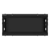 RACKOVÁ SKŘÍŇ 19" NÁSTĚNNÁ 4U/600X450 (FLAT PACK) S PROSKLENÝMI DVEŘMI ČERNÁ  V2