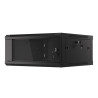 RACKOVÁ SKŘÍŇ 19" PRO MONTÁŽ NA STĚNU 4U/600X600 (FLAT PACK) V2 ČERNÁ