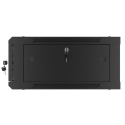RACKOVÁ SKŘÍŇ 19" PRO MONTÁŽ NA STĚNU 4U/600X600 (FLAT PACK) V2 ČERNÁ