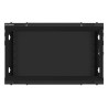 19" RACKOVÁ SKŘÍŇ PRO MONTÁŽ NA STĚNU 6U/600X450 (FLAT PACK) S PROSKLENÝMI DVEŘMI ČERNÁ  V2
