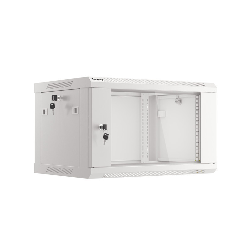 RACKOVÁ SKŘÍŇ 19" PRO MONTÁŽ NA STĚNU 6U/600X450 (FLAT PACK) V2 ŠEDÁ