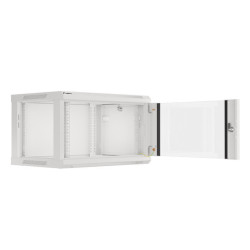 RACKOVÁ SKŘÍŇ 19" PRO MONTÁŽ NA STĚNU 6U/600X450 (FLAT PACK) V2 ŠEDÁ