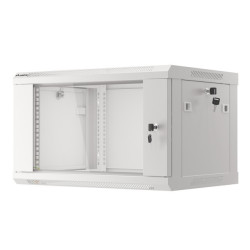 RACKOVÁ SKŘÍŇ 19" PRO MONTÁŽ NA STĚNU 6U/600X450 (FLAT PACK) V2 ŠEDÁ