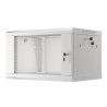 RACKOVÁ SKŘÍŇ 19" PRO MONTÁŽ NA STĚNU 6U/600X450 (FLAT PACK) V2 ŠEDÁ