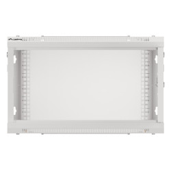RACKOVÁ SKŘÍŇ 19" PRO MONTÁŽ NA STĚNU 6U/600X450 (FLAT PACK) V2 ŠEDÁ