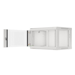 RACKOVÁ SKŘÍŇ 19" PRO MONTÁŽ NA STĚNU 6U/600X450 (FLAT PACK) V2 ŠEDÁ