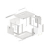 RACKOVÁ SKŘÍŇ 19" PRO MONTÁŽ NA STĚNU 6U/600X450 (FLAT PACK) V2 ŠEDÁ