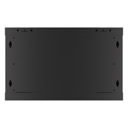 19" RACKOVÁ SKŘÍŇ PRO MONTÁŽ NA STĚNU 6U/600X600 (FLAT PACK) ČERNÁ  V2