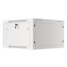 19" RACKOVÁ SKŘÍŇ PRO MONTÁŽ NA STĚNU 6U/600X600 (FLAT PACK) S PROSKLENÝMI DVEŘMI ŠEDÁ  V2