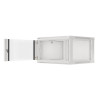 19" RACKOVÁ SKŘÍŇ PRO MONTÁŽ NA STĚNU 6U/600X600 (FLAT PACK) S PROSKLENÝMI DVEŘMI ŠEDÁ  V2