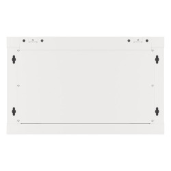 19" RACKOVÁ SKŘÍŇ PRO MONTÁŽ NA STĚNU 6U/600X600 (FLAT PACK) S PROSKLENÝMI DVEŘMI ŠEDÁ  V2