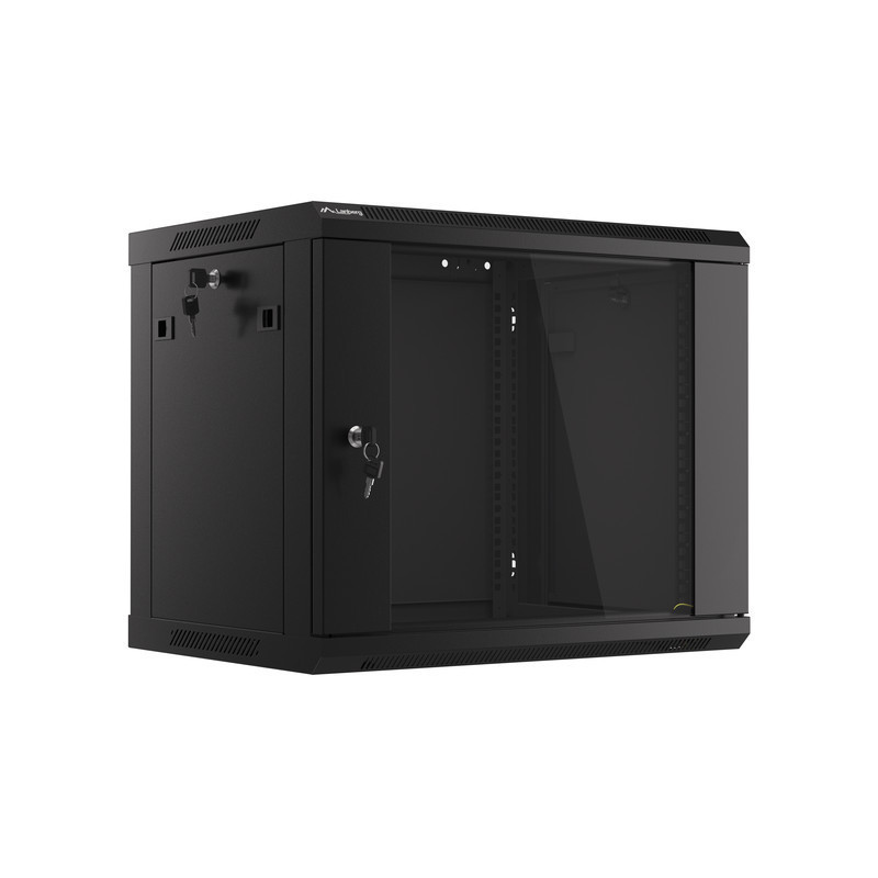19" RACKOVÁ SKŘÍŇ PRO MONTÁŽ NA STĚNU 9U/600X450 (FLAT PACK) V2 ČERNÁ 19" RACKOVÁ SKŘÍŇ PRO MONTÁŽ NA STĚNU 9U/600X450 (FLAT PACK) V2 ČERNÁ