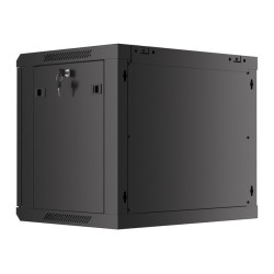 19" RACKOVÁ SKŘÍŇ PRO MONTÁŽ NA STĚNU 9U/600X450 (FLAT PACK) V2 ČERNÁ