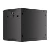 19" RACKOVÁ SKŘÍŇ PRO MONTÁŽ NA STĚNU 9U/600X450 (FLAT PACK) V2 ČERNÁ