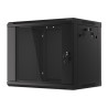 19" RACKOVÁ SKŘÍŇ PRO MONTÁŽ NA STĚNU 9U/600X450 (FLAT PACK) V2 ČERNÁ