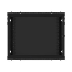 19" RACKOVÁ SKŘÍŇ PRO MONTÁŽ NA STĚNU 9U/600X450 (FLAT PACK) V2 ČERNÁ