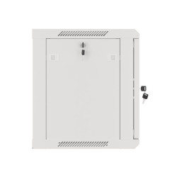 19" RACKOVÁ SKŘÍŇ PRO MONTÁŽ NA STĚNU 9U/600X450 (FLAT PACK) S PROSKLENÝMI DVEŘMI ŠEDÁ  V2