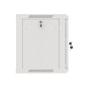 19" RACKOVÁ SKŘÍŇ PRO MONTÁŽ NA STĚNU 9U/600X450 (FLAT PACK) S PROSKLENÝMI DVEŘMI ŠEDÁ  V2