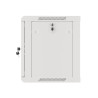 19" RACKOVÁ SKŘÍŇ PRO MONTÁŽ NA STĚNU 9U/600X450 (FLAT PACK) S PROSKLENÝMI DVEŘMI ŠEDÁ  V2