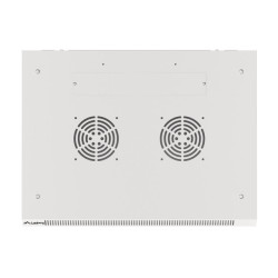 19" RACKOVÁ SKŘÍŇ PRO MONTÁŽ NA STĚNU 9U/600X450 (FLAT PACK) S PROSKLENÝMI DVEŘMI ŠEDÁ  V2