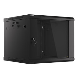 RACKOVÁ SKŘÍŇ 19" PRO MONTÁŽ NA STĚNU 9U/600X600 (FLAT PACK) V2 ČERNÁ